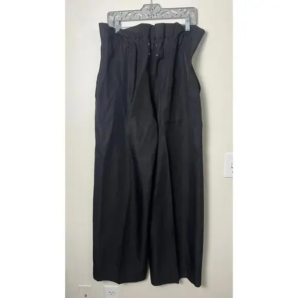 MARGIELA WHITE LABEL WIDE LEG PAPER BAG WAIST PANTS - Picture 6 of 14